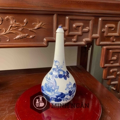 Nậm rượu 1 bầu sen men lam