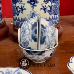 Bát cúng sen men lam