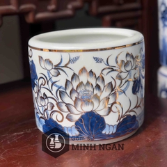 Bát hương Sen vẽ vàng