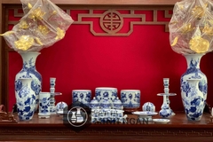 Bộ đồ thờ men lam