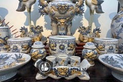Bộ đồ thờ men rạn cho ban 1m47