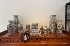 Bộ đồ thờ men rạn cho ban 1m53