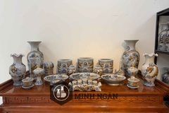 Bộ đồ thờ men rạn cho ban 1m53