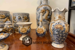 Bộ đồ thờ men rạn cho ban 1m53