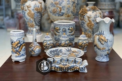 Bộ đồ thờ men rạn cho ban treo tường