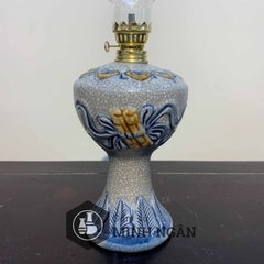 đèn cuốn thư men rạn đắp nổi