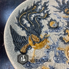 mâm bồng men rạn long phụng
