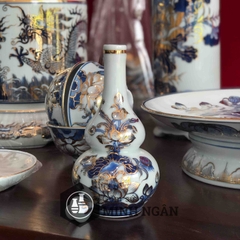 Nậm rượu hồ lô vẽ vàng