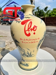 Mai bình tam đa ông Thọ men rạn bóng