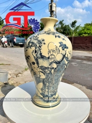 Mai bình tam đa ông Thọ men rạn bóng