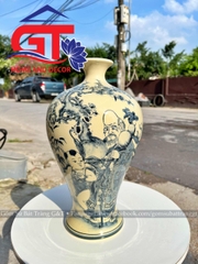 Mai bình tam đa ông Thọ men rạn bóng