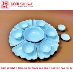 Bộ mặt trời trắng vàng kim