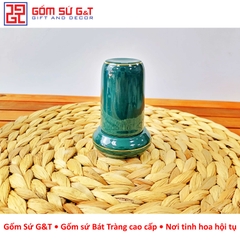 Phụ kiện ấm chén xanh vàng kim