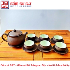 Bộ trà nâu