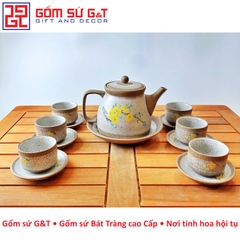 Bộ trà hồng sa mai vàng