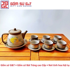 Bộ trà hồng sa mai vàng