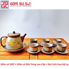 Bộ trà hồng sa mai vàng