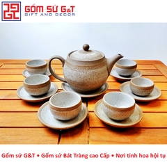 Bộ trà hồng sa dáng bưởi