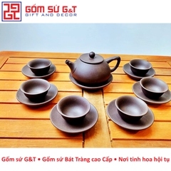 Bộ trà nâu thủy bình