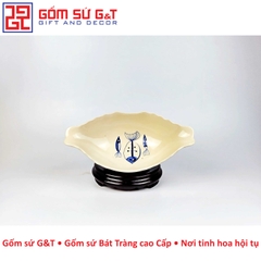 Bát đựng gà vẽ xương cá