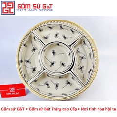 Khay mứt vẽ chuồn kim