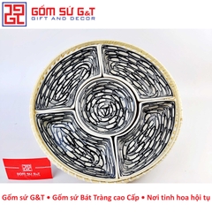 Khay mứt vẽ cá đàn