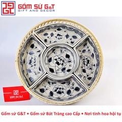 Khay mứt vẽ phù dung me