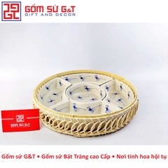 Khay mứt vẽ chuồn kim