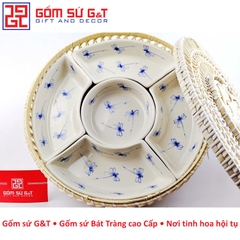 Khay mứt vẽ chuồn kim