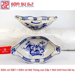 Bát gà vẽ sen bụi