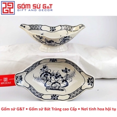 Bát gà vẽ sen bụi