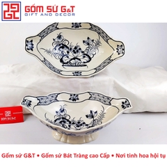 Bát gà vẽ sen bụi