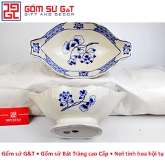 Bát gà vẽ sen cành