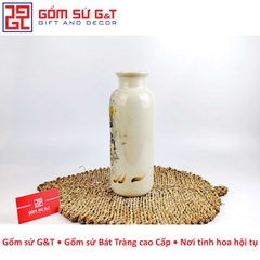 Lọ hoa miệng gập đài sen