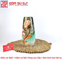 Lọ hoa dáng bom miệng rộng tam sen