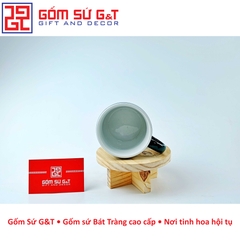 Quà tặng cốc lùn men màu in logo