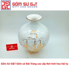 Quà tặng bóng hút tài lộc thuận buồm xuôi gió trắng vàng kim 24K