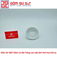 Đĩa muối men trắng