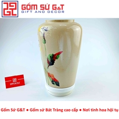 Lọ hoa thạp vẽ hoa loa kèn