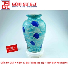 Lọ hoa đùi dế vẽ hoa hướng dương