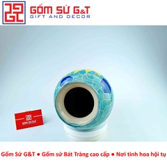 Lọ hoa đùi dế vẽ hoa hướng dương