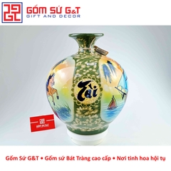 Bình hút lộc nhị cảnh thuận buồm xuôi gió mã đáo thành công