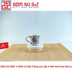 Cốc quai vẽ hoa phù dung