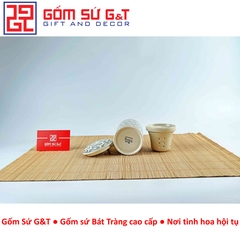 Cốc lọc trà vẽ cá đàn