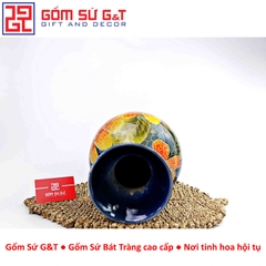 Lọ hoa Mosiac hoa hướng dương miệng loe