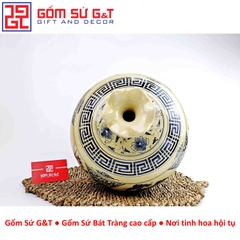 Bình hút lộc tứ cảnh viết chữ Lộc