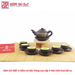 Bộ trà liên hoa trơn