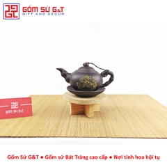 Bộ trà liên hoa trơn