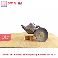 Bộ trà liên hoa trơn