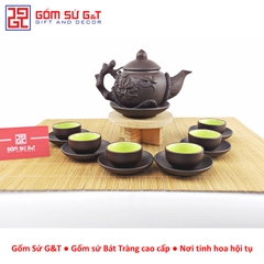 Bộ khay men cẩm thạch